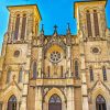 San Fernando Cathedral San Antonio City Building Diamond Painting