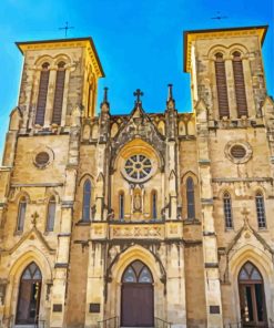 San Fernando Cathedral San Antonio City Building Diamond Painting