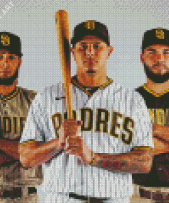 San Diego Padres Baseball Players 5D Diamond Painting