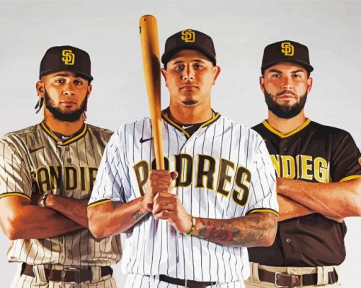 San Diego Padres Baseball Players 5D Diamond Paintings