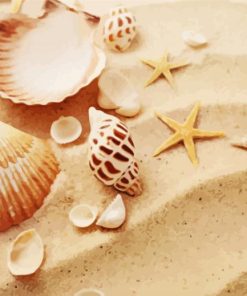 Sand And Seashells Diamond Painting