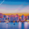 Sarasota Skyline Sunrise Time Diamond Painting