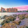 Sarasota Beach Rocks Diamond Painting