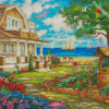 Sea Cottage Garden Diamond Painting