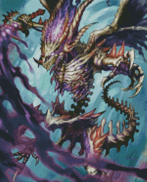 Skull Dragon Artwork Diamond Painting