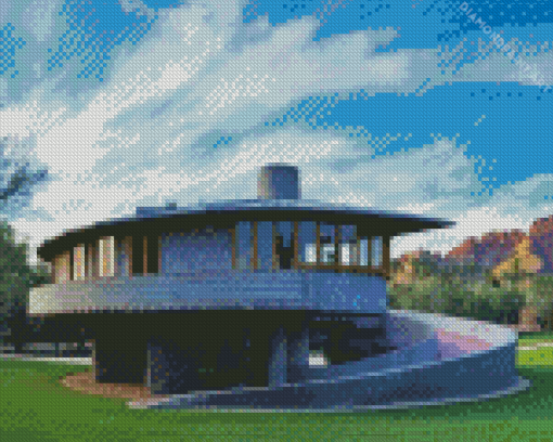 Spiral House By frank Lloyd Wright Diamond Painting