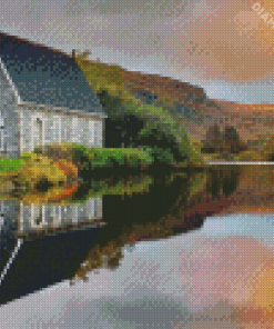 St Finbarrs Irish Oratory Sunset Diamond Painting