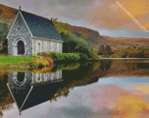 St Finbarrs Irish Oratory Sunset Diamond Painting