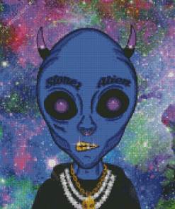 Stoner Alien Artwork Diamond Painting