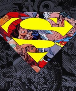 Superman Symbol Pop Art Diamond Painting