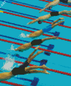 Swimming Competition Pool 5D Diamond Painting