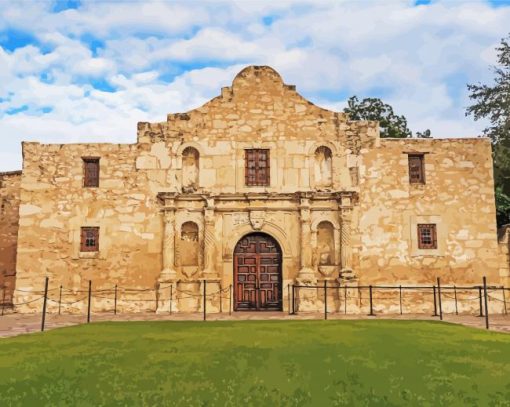 The Alamo San Antonio City Diamond Painting