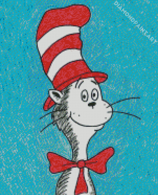 The Cat In The Hat Art Diamond Painting