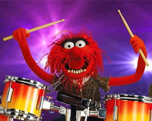 The Muppets Animal Drummer Diamond Painting