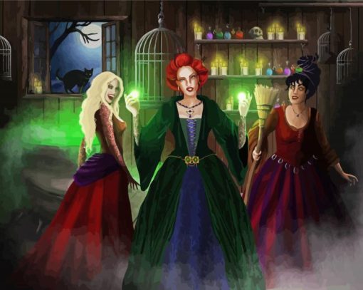 The Sanderson Sisters Witches Diamond Painting