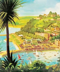 Torquay Town Poster 5D Diamond Painting