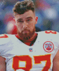 Travis Kelce Footballer Diamond Painting