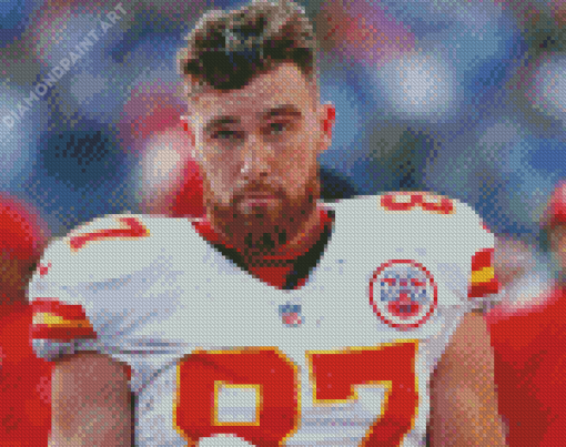 Travis Kelce Footballer Diamond Painting