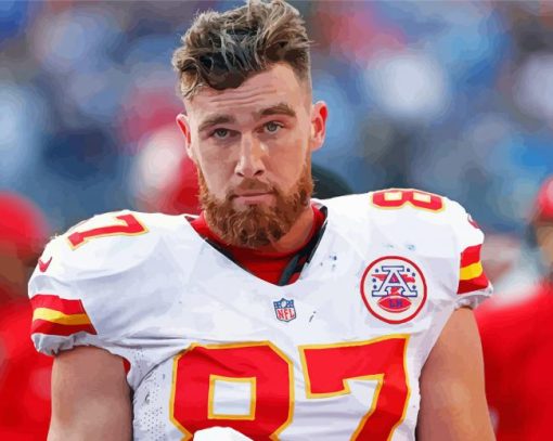 Travis Kelce Footballer Diamond Painting