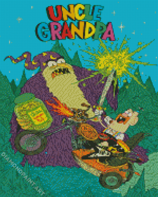 Uncle Grandpa Poster Diamond Painting