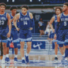 Villanova Basketball Players Diamond Painting