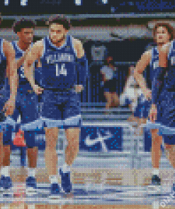 Villanova Basketball Players Diamond Painting