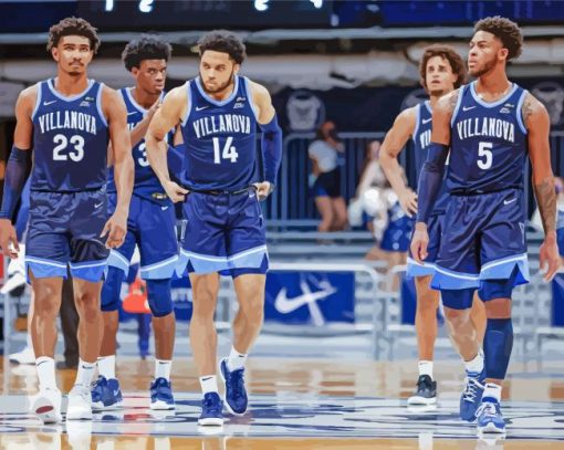 Villanova Basketball Players Diamond Painting