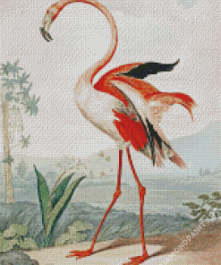 Vintage Flamingo Diamond Painting