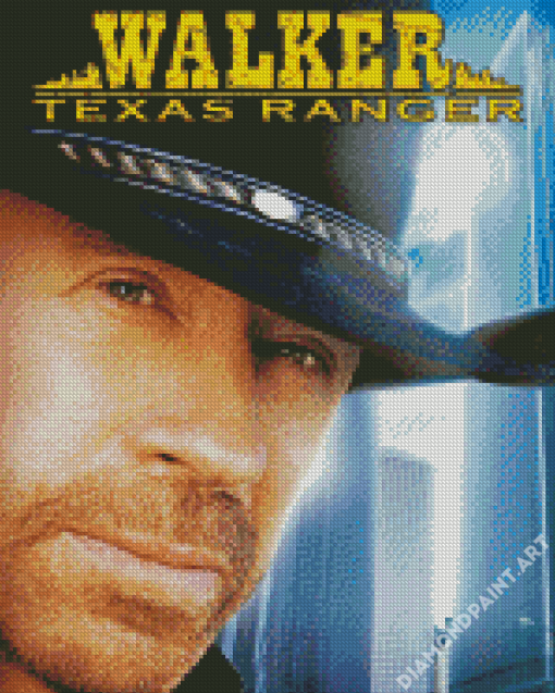 Walker Texas Ranger Movie Poster Diamond Painting