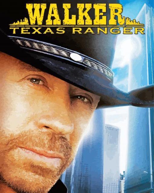 Walker Texas Ranger Movie Poster Diamond Painting