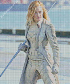 White Canary Illustration Diamond Painting