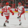 Wisconsin Badgers Men Hockey Players Diamond Painting