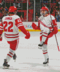 Wisconsin Badgers Men Hockey Players Diamond Painting