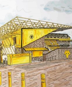 Wolverhampton Wanderers Stadium Art Diamond Painting