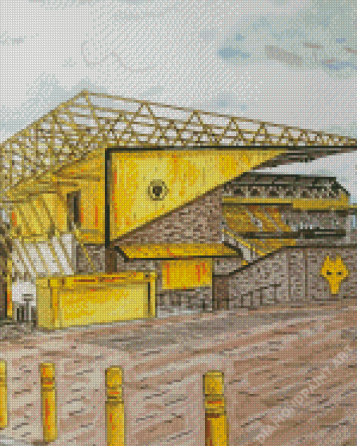 Wolverhampton Wanderers Stadium Art Diamond Painting