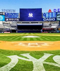 Yankee Stadium On Field Diamond painting