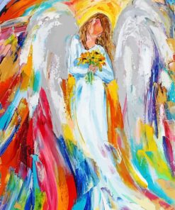 Abstract Sunflower Angel Diamond Painting