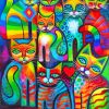 Abstract Cat Diamond Painting