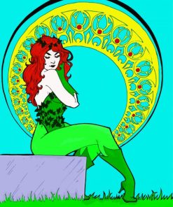 Aesthetic Art Nouveau Ivy Illustration Diamond Painting