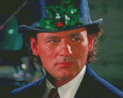 Aesthetic Bill Murray Scrooged Diamond Painting