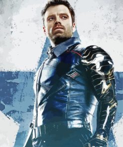 Aesthetic Bucky Barnes Diamond Painting