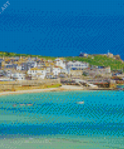 Aesthetic Cornwall Illustration Diamond Painting