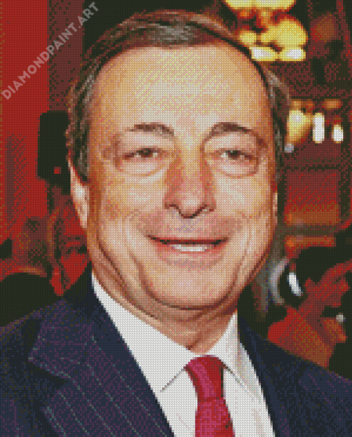 Aesthetic Mario Draghi Diamond Painting