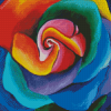 Aesthetic Rainbow Rose Diamond Painting