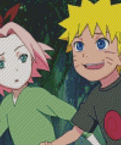 Aesthetic Sakura And Naruto Diamond Painting