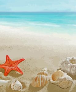 Aesthetic Sand And Seashells Diamond Painting