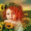 Aesthetic Sunflower Angel Diamond Painting