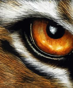 Aesthetic Tiger Eyes Art Diamond Painting