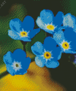 Aesthetic Forget Me Not Diamond Painting