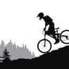 Aesthetic Mountain Bike Illustration Diamond Painting